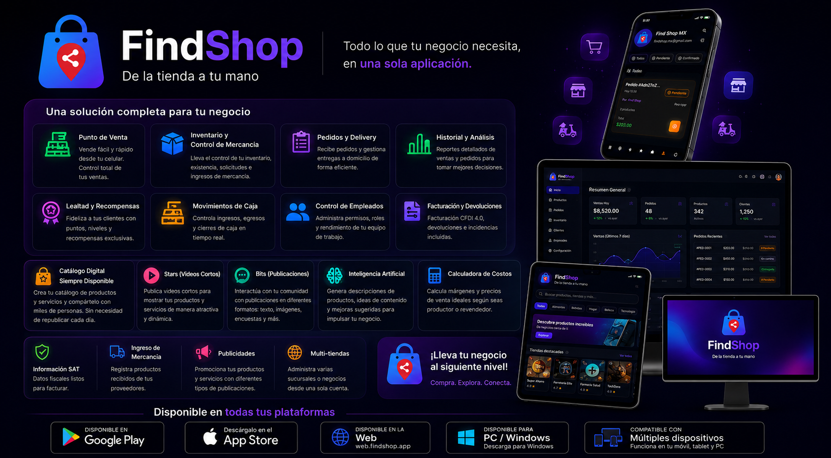 Características de FindShop